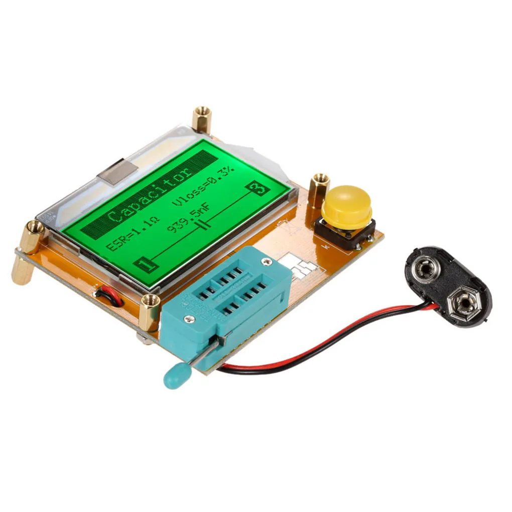 Измеритель ESR транзисторный тестер Цифровой LCR V2.68 ESR-T4 диодный Триод Емкость