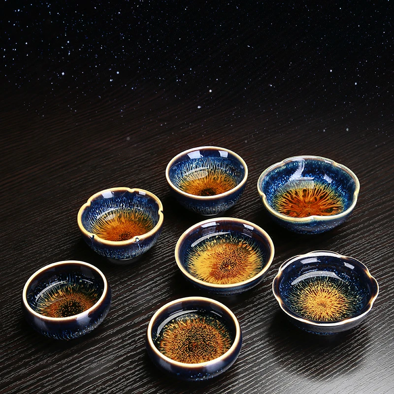 Китайская чайная чашка улучшенный дизайн меняющая печь керамическая домашняя