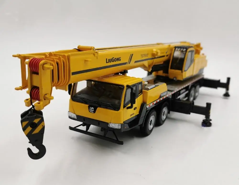 1/50 LIUGONG TC750C5 Автомобильный Кран Инженерная модель механического грузовика под