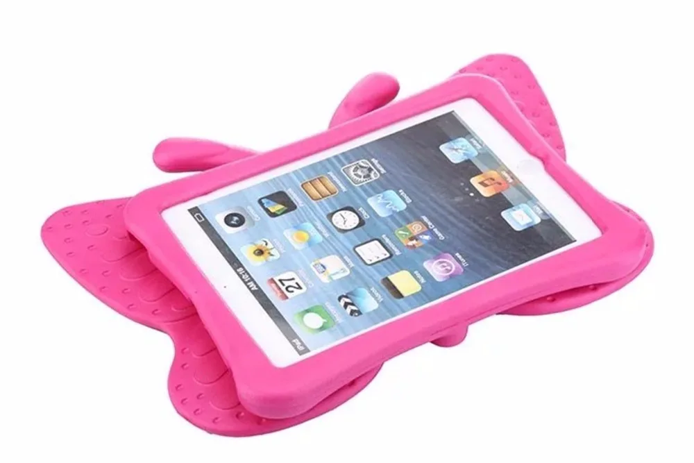 Силиконовый чехол EVA с бабочкой для Ipad Mini 1 2 3 4 5 7,9 детская удобная переноска ударопрочный моющийся стоячая таблетница для iPad mini 4