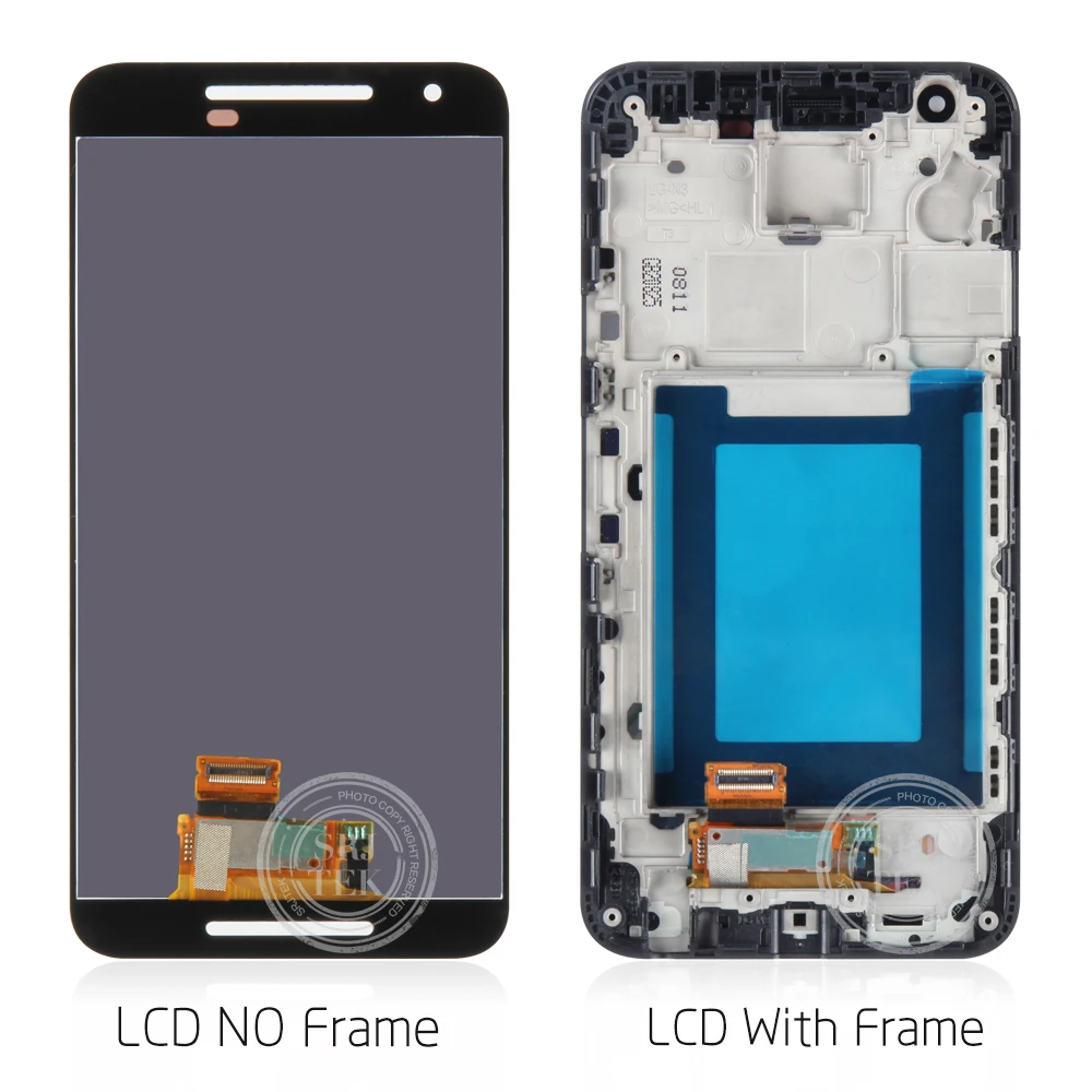 Srjtek экран для LG Google Nexus 5X ЖК дисплей сенсорный дигитайзер Датчик стеклянная рамка