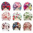 2019 Детские аксессуары, милая Шапка-бини для новорожденных, маленьких девочек, мальчиков, малышей, удобная Шапка-бини с бантом для больницы, красочная шапка, детские подарки
