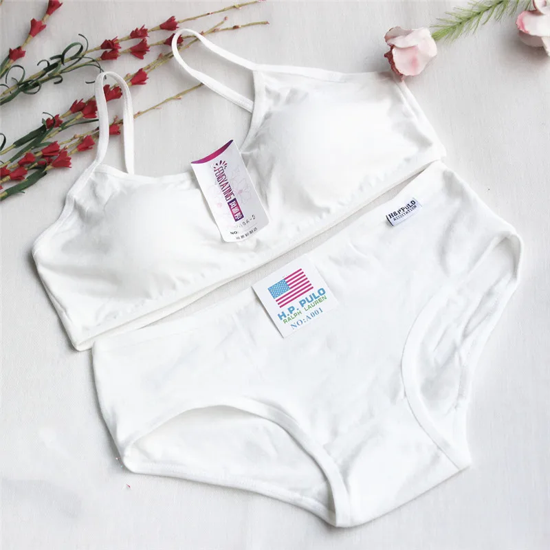 Лидер продаж однотонный тренировочный бюстгальтер комплекты нижнего белья