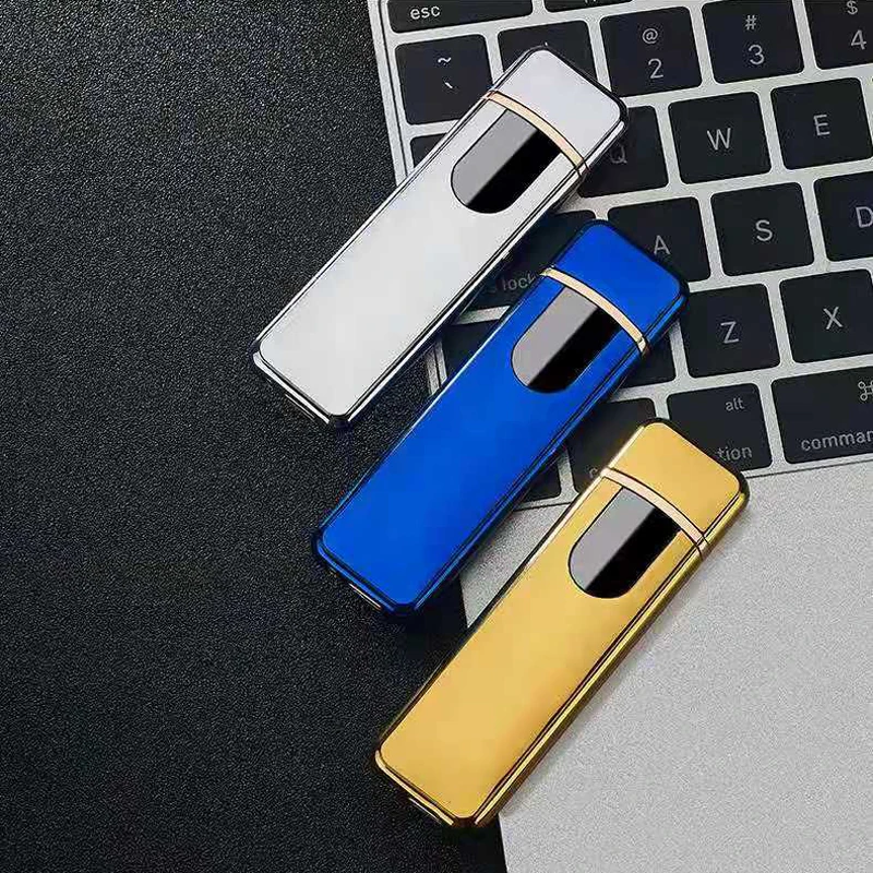 Перезаряжаемая электрическая зажигалка usb ветрозащитные металлические
