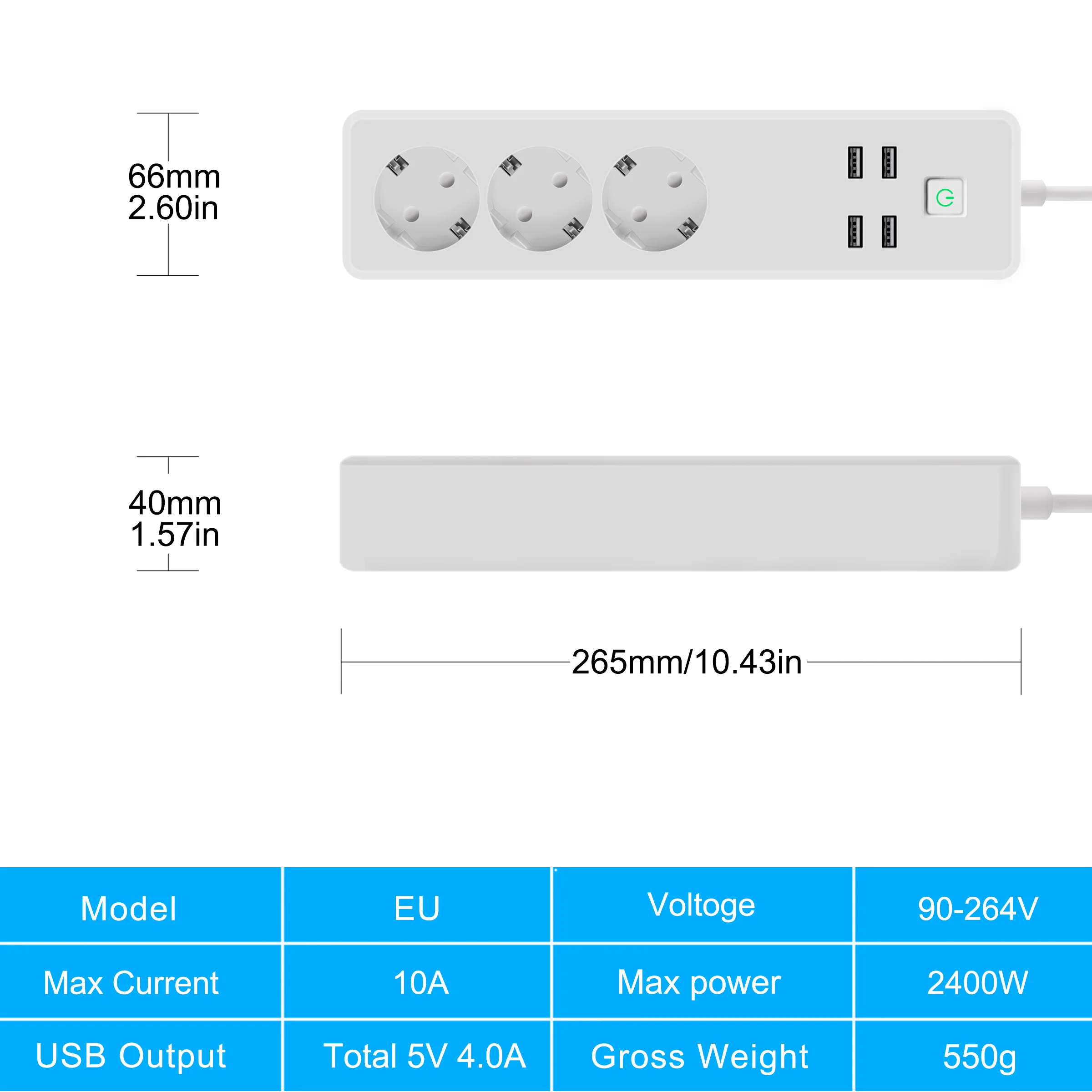 Tuya Wifi power Strip 3 ЕС умные розетки с 4 usb-портами умный дом приложение голосовой беспроводной пульт дистанционного управления работает с Alexa