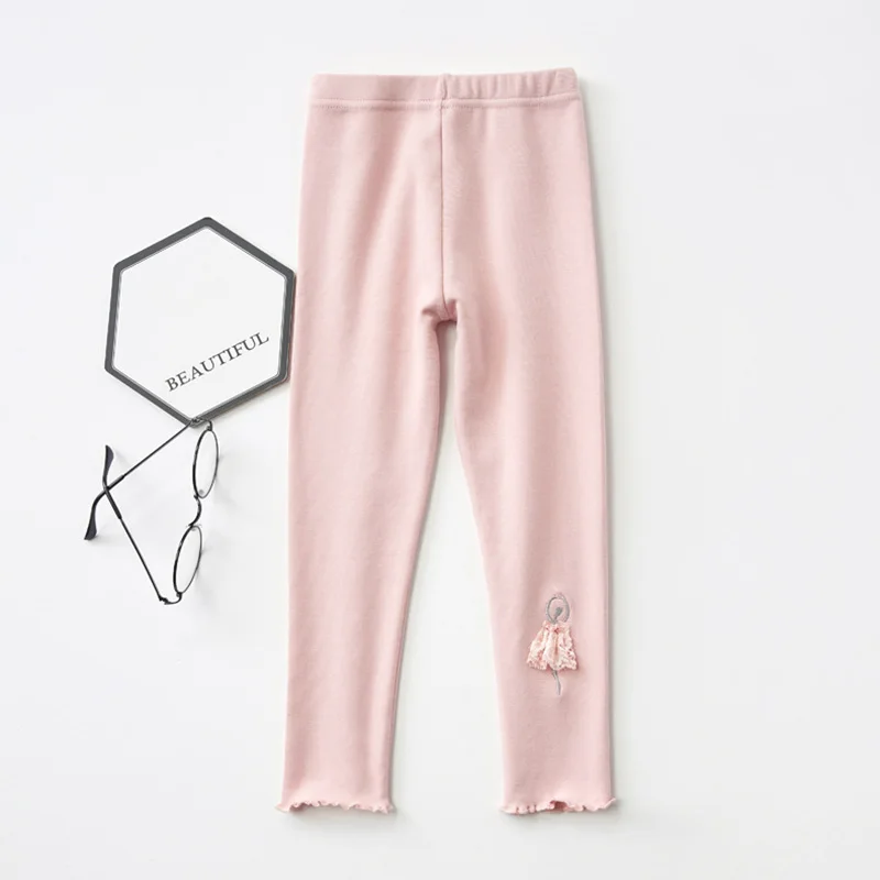 Pink Весенне-осенние леггинсы для девочек, штаны для девочек, спортивные Леггинсы, детские школьные брюки в полоску, детская одежда - Цвет: Pink