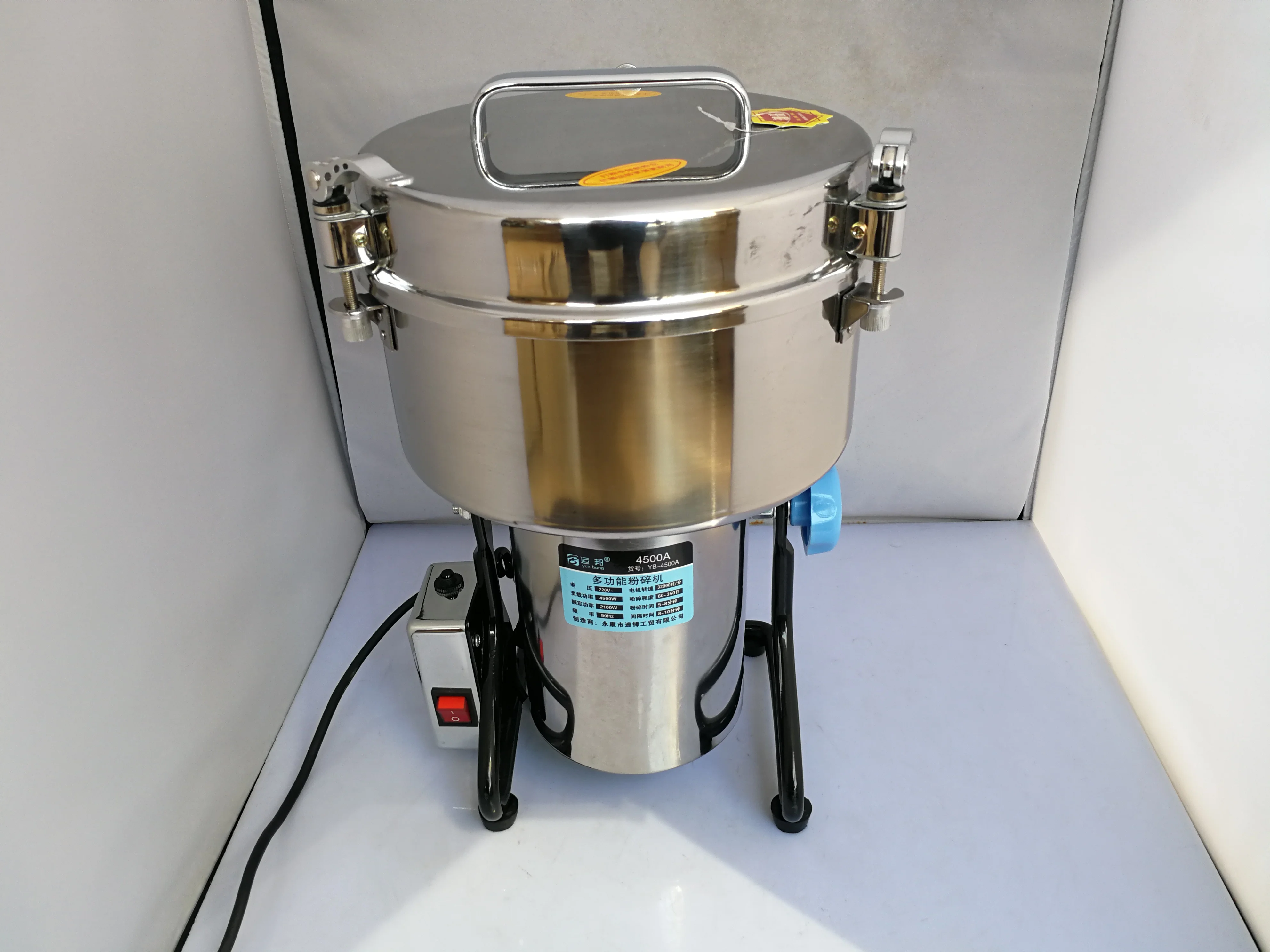 

High-speed Electric Grains Spices grinder 4500g ,Chinese medicine Cereals Coffee Dry Food powder crusher Mill Grinding Machine