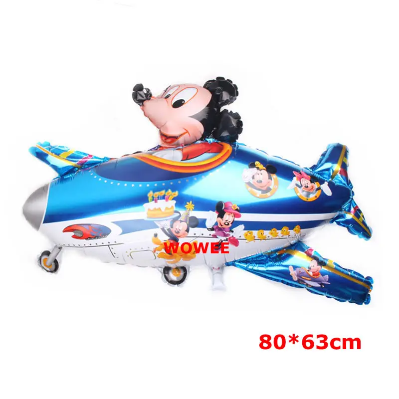 1pc Plane Balloon 10 шт./лот Микки чашки для мороженого Детские вечерние принадлежности для дня рождения Микки Маус С Днем Рождения вечерние чаши для мороженого - Цвет: 1pc Plane Balloon