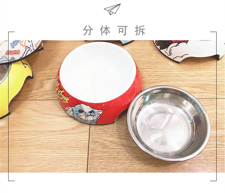 Миски из нержавеющей стали для собак и кошек Нескользящие прочные кормления