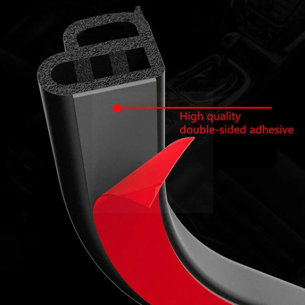 

1M Scratch Proof Car Door Seal Strip High Density Styling Edge Trunk Hood Universal Weatherstrip Shape L Trim Moulding Rubb S2I3