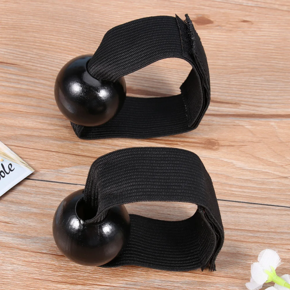 

2 pairs of Volleyball Training Exercise Band Equipment Professional Correction Aid Sport Training Belt with Buckle (Black)