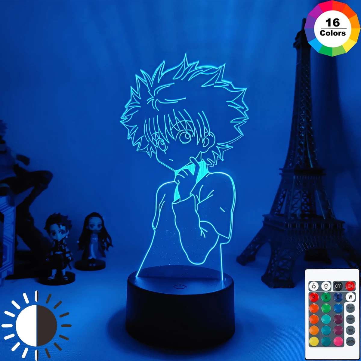 

Ночник 3d для детей Hunter X Hunter, детский Декор для спальни, Прямая поставка, Ночной светильник для манги, подарок для охотника X Hunter