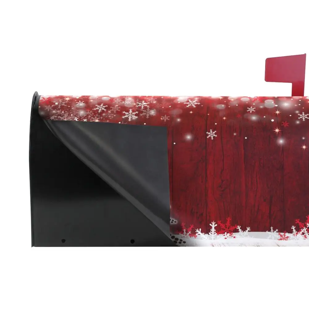 Новогодняя елка зимние снежинки сосновые Чехлы для почтового ящика стандартный