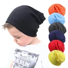 Детская шапка в стиле хип-хоп для уличного танца, хлопковая вязаная шапка для мальчиков и девочек, зимняя теплая однотонная шапка
