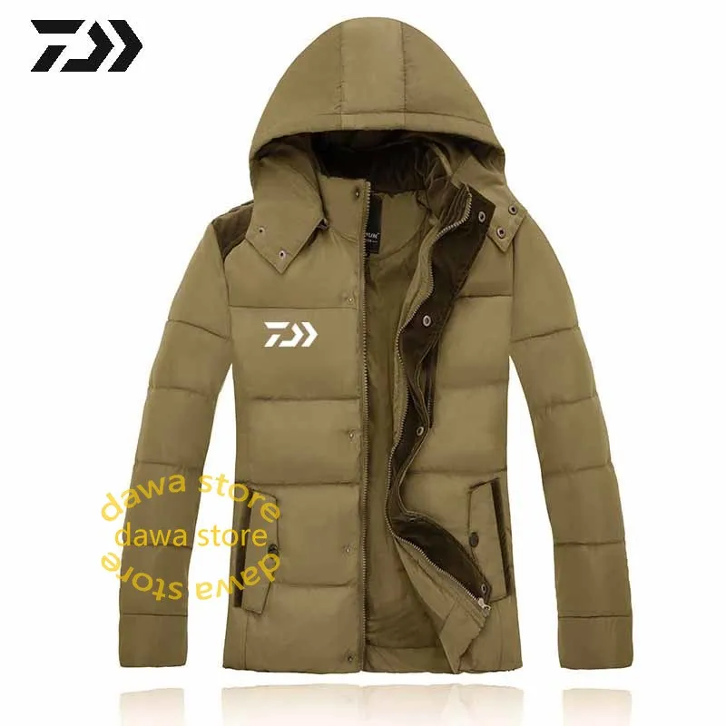 Одежда для рыбалки мужская куртка с капюшоном теплое хлопковое пальто в стиле