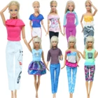Высококачественная модная одежда смешанный стиль Футболка Блузка Сексуальные Топы Брюки Джинсы Одежда для куклы Барби 12 дюймов аксессуары детские игрушки
