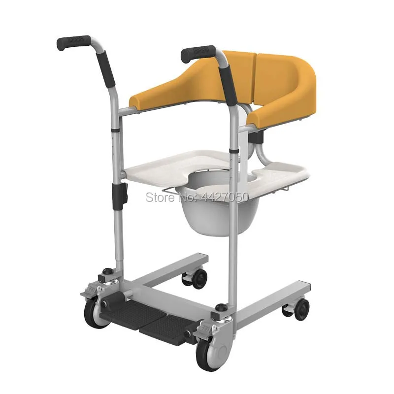

Стул-туалет с колесами для инвалидов пожилых людей, кресло-коляска с гигиеническим отверстием стул