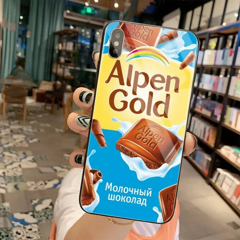 

Alenka bar wonka chocolate DIY phone Case cover Shell Tempered Glass For iPhone 11 Pro XR XS MAX 8 X 7 6S 6 Plus SE 2020 case