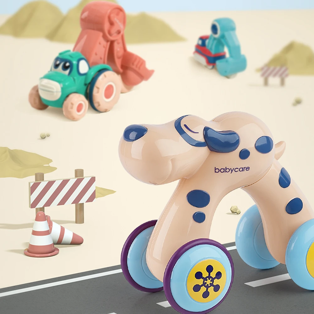 Детский игрушечный автомобиль пресс оттягивающий назад экскаватор щенок модель