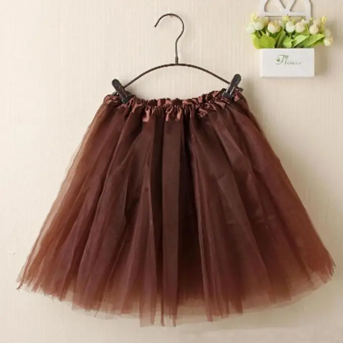 Women Ballet Tutu Layered Organza Lace Mini Skirt Solid Color Simple Elegant Comfortable Sexy Lovely Girls | Женская одежда
