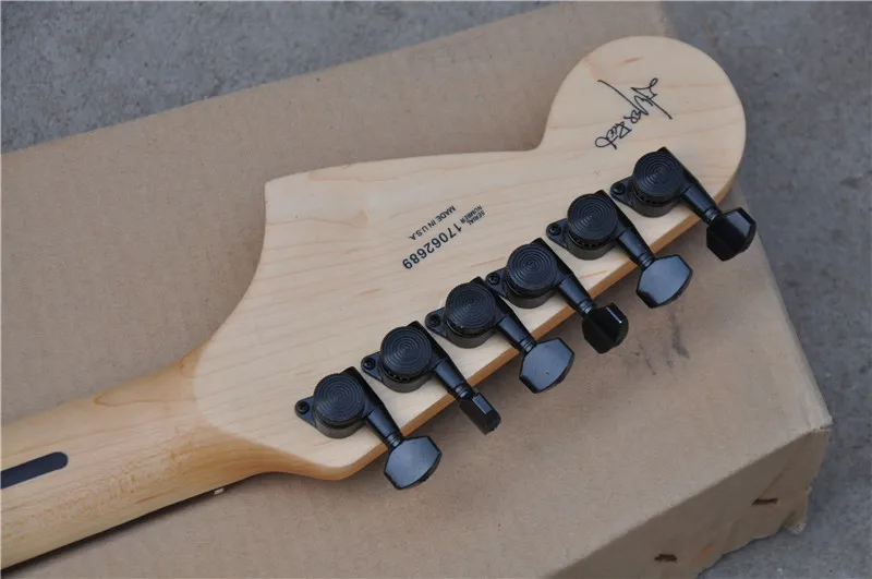 

Factory manufactures classic 6 string electric guitar, Black body, black hardware, free shipping