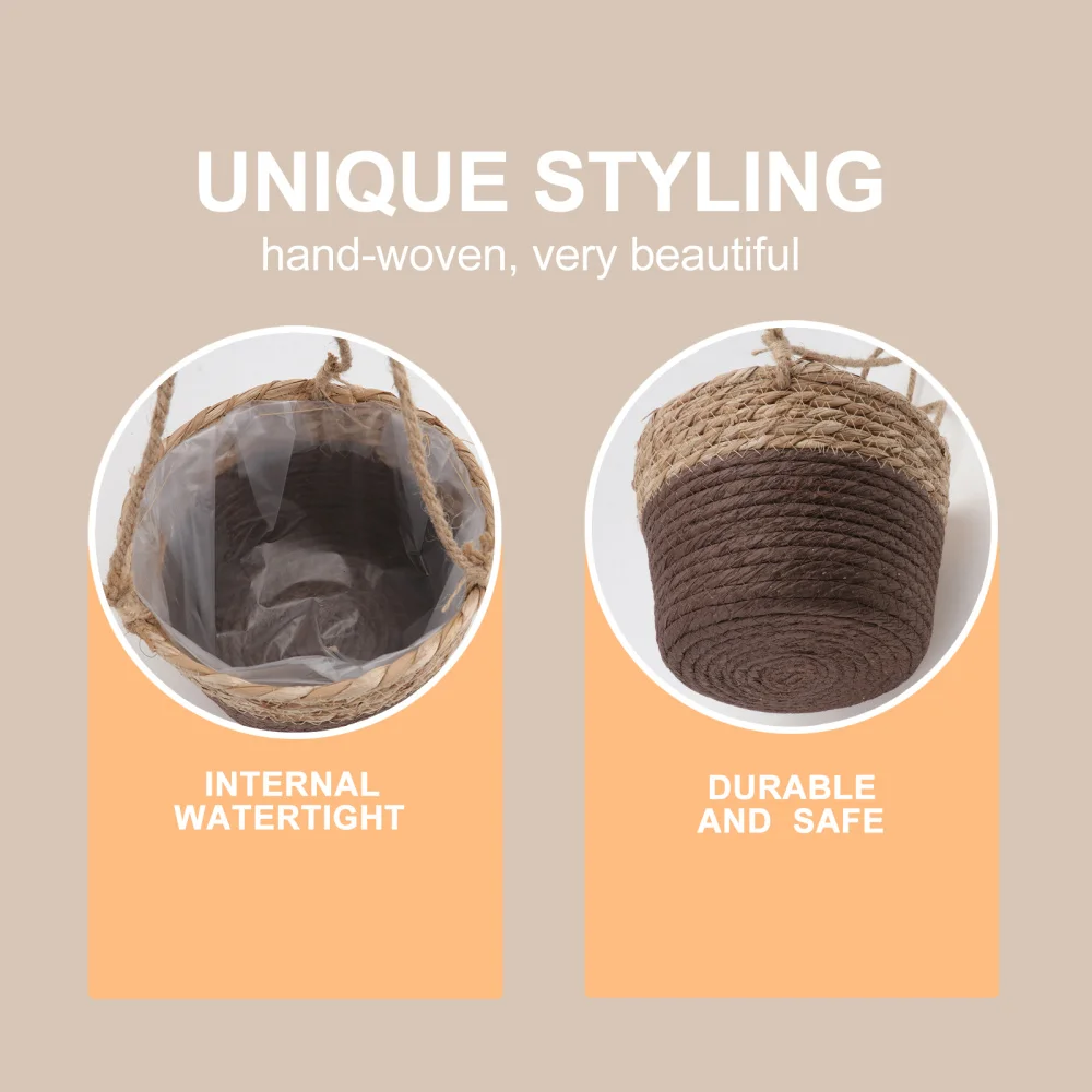 

1Pc Home Hanging Deoration Adorable Flower Basket Functional Plant Container