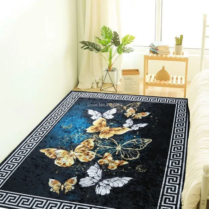 Economici Golden Diamond Velvet Net Red Carpet Camera Da Letto Comodino Coperta Ins Home Soggiorno Tavolino Personalizzazione Coperta