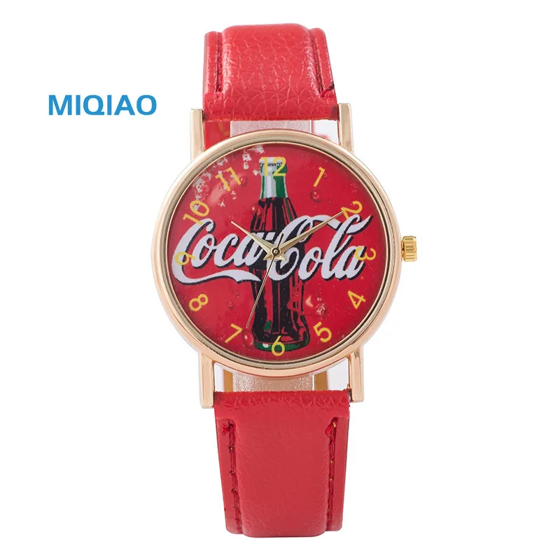 MIQIAO модные простые женские часы Женские повседневные кожаные кварцевые