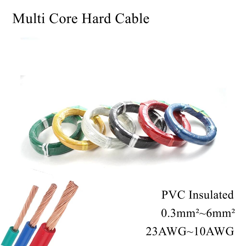 Многожильный многожильный провод BVR RV изолированный Электрический жесткий из