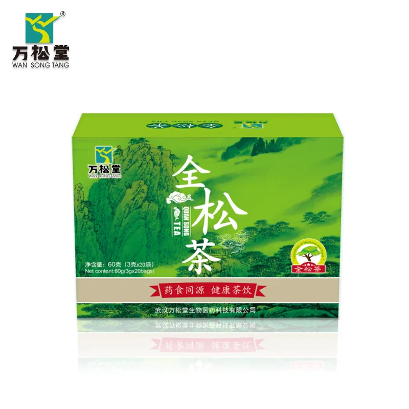 

Two Pieces on Behalf of Wuhan Wansongtang Quansong Tea Distribution Agent 12 Months Tcm-value Cfda