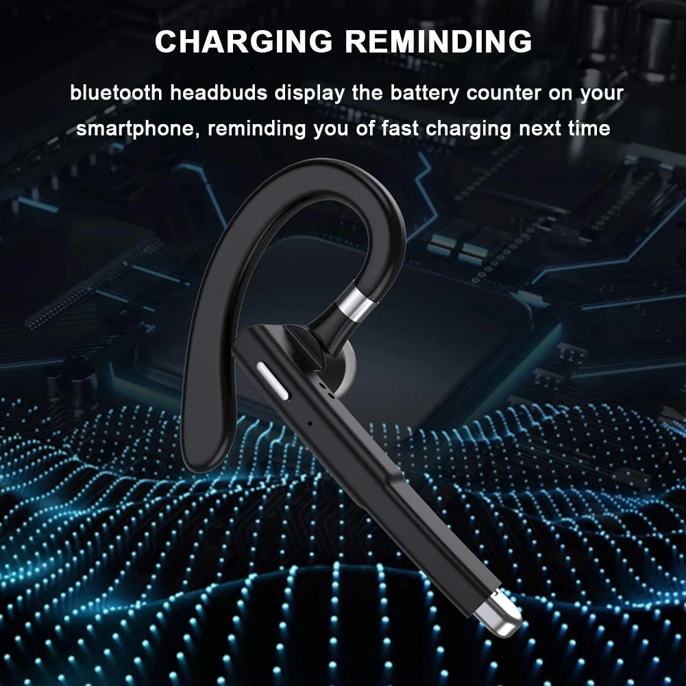 

TWS Wireless Sports Earbud Bluetooth 5.0 Handsfree Earpiece Noise Cancelling Headphone Office Driving Earphone With Microphone