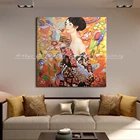 Ручная роспись Густава Климта шедевр Repro Портрет леди Масляные картины на холсте абстрактные картины настенное искусство для украшения дома