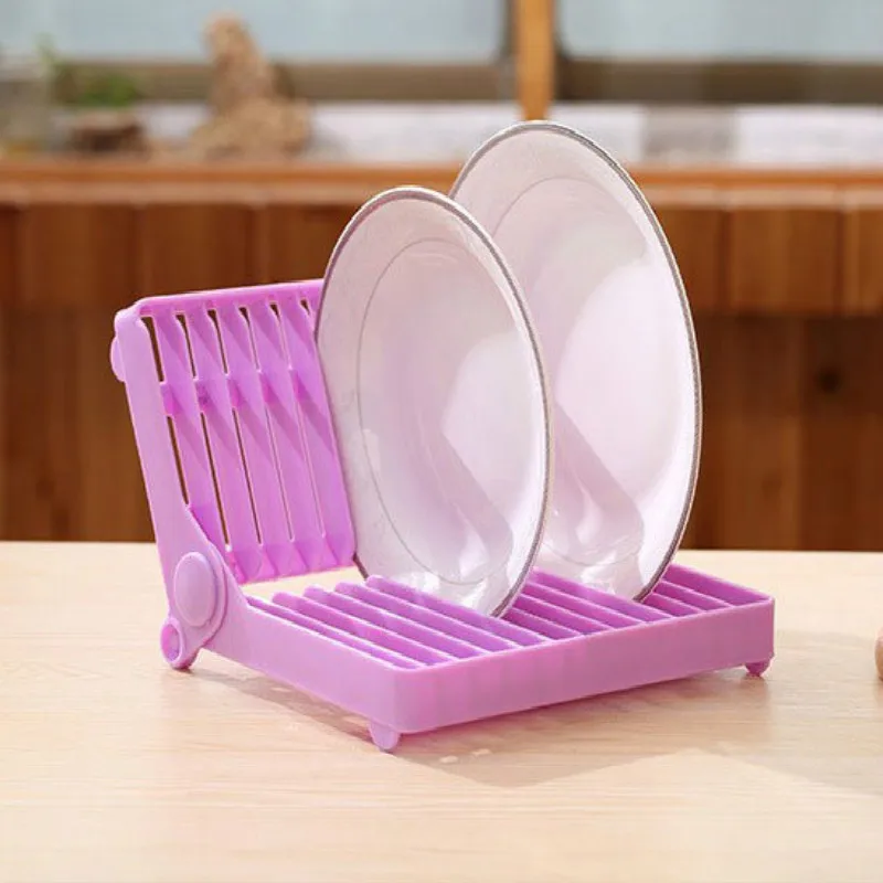 

Drainer Dish Rack Stand Holder Kitchen Bowl Plate Tray Tableware Storage Organizer Drying Rack Dish Folding Drip Shelf Holder