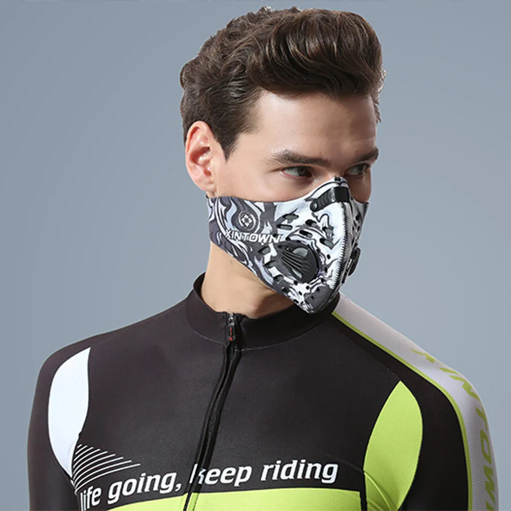 Мужская/Женская пыль из активированного угля-Защитная велосипедная маска для