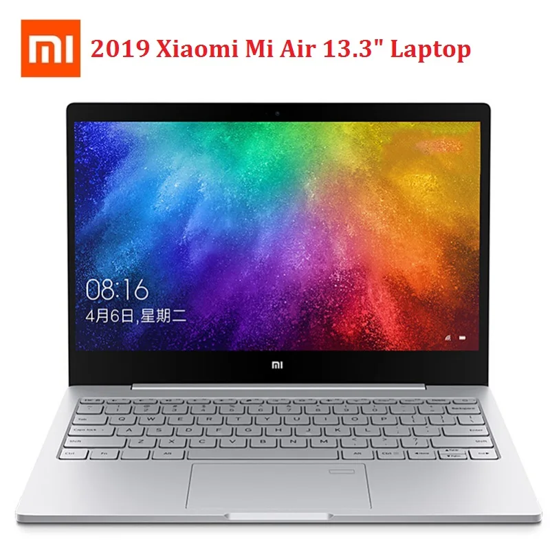Ноутбук Xiaomi Mi Air 2019 13 3 '' ОС Windows 10 Intel Core I7 8550U 8 Гб ОЗУ 256 SSD датчик отпечатков
