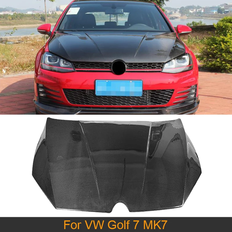 

Carbon fiber Front Engine Hood bonnet Trunk Cover for Volkswagen VW Golf 7 VII MK7 Hatchback GTI R 2014 - 2017