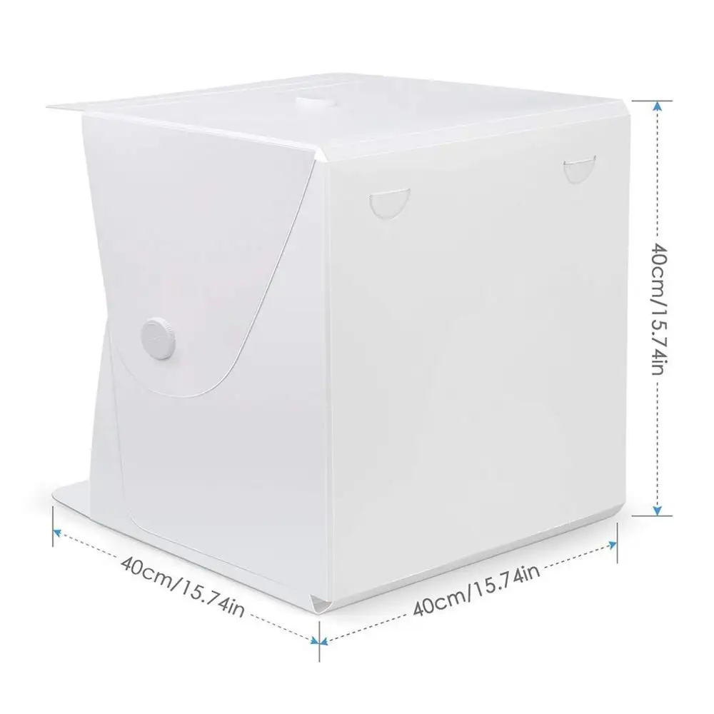 Софтбокс складной большого размера со светодиодной подсветкой 40 см 4 цвета |