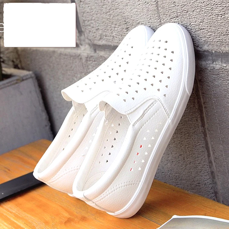

Summer Women Sneakers Shoes Breathable Hollow-out Waking Flats Shoes for Women Loafers Microfiber Leather Ladies Running Shoes