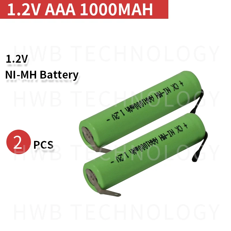 2 шт./лот 1 В AAA 800 мАч ni-mh аккумуляторная батарея электроинструменты аккумулятор