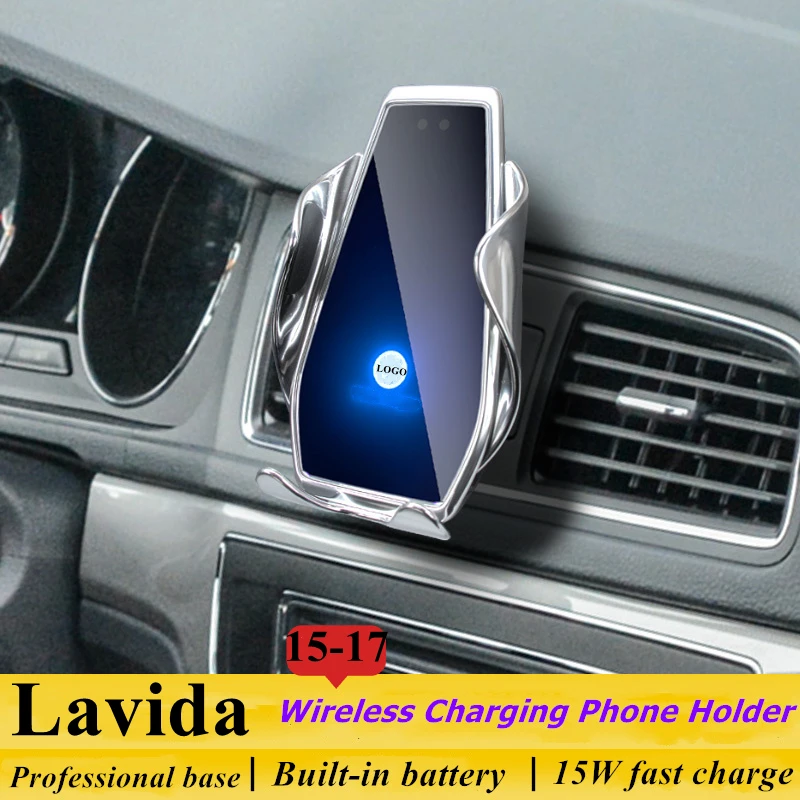 

Автомобильный держатель для телефона VW Volkswagen Lavida 2015-2017, беспроводное зарядное устройство с вентиляционным отверстием, кронштейн для навига...