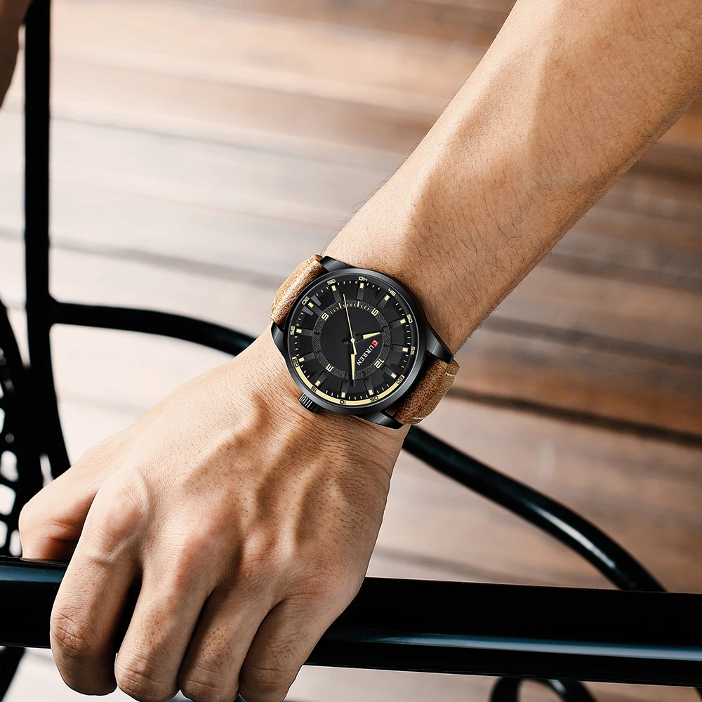 

Watches Man CURREN Top Brand Fashion Strap Quartz Wristwatch For Men 2021 Waterproof Clock Male Casual Leather