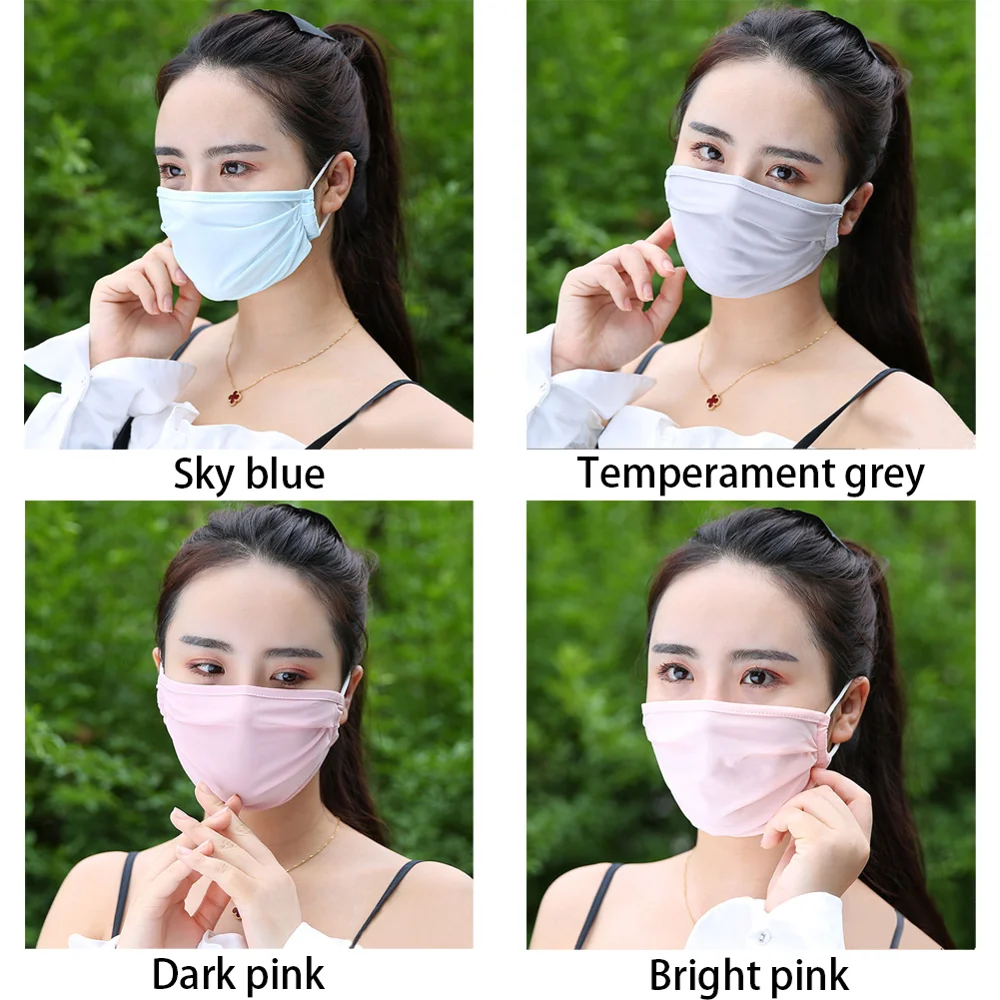 Регулируемая Маска с УФ защитой и заушными петлями переработанная из вискозы