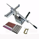 Точилка для ножей EDGE pro 7 поколения, со слайдером, из алюминиевого сплава, профессиональная система шлифовки ножей DQK, алмазный точильный камень, кожа