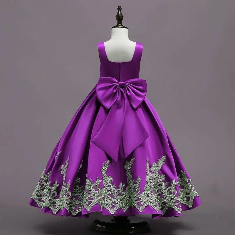 2019 длинное голубое платье принцессы для первого вечера Eucharist свадьбы официальное