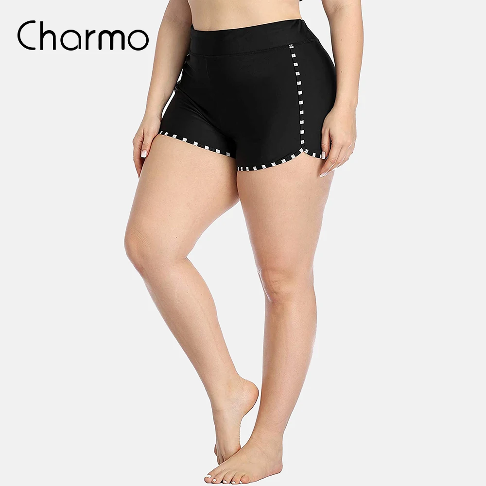 

Женские шорты для плавания Charmo, шорты для плавания с высокой талией, Шорты для плавания