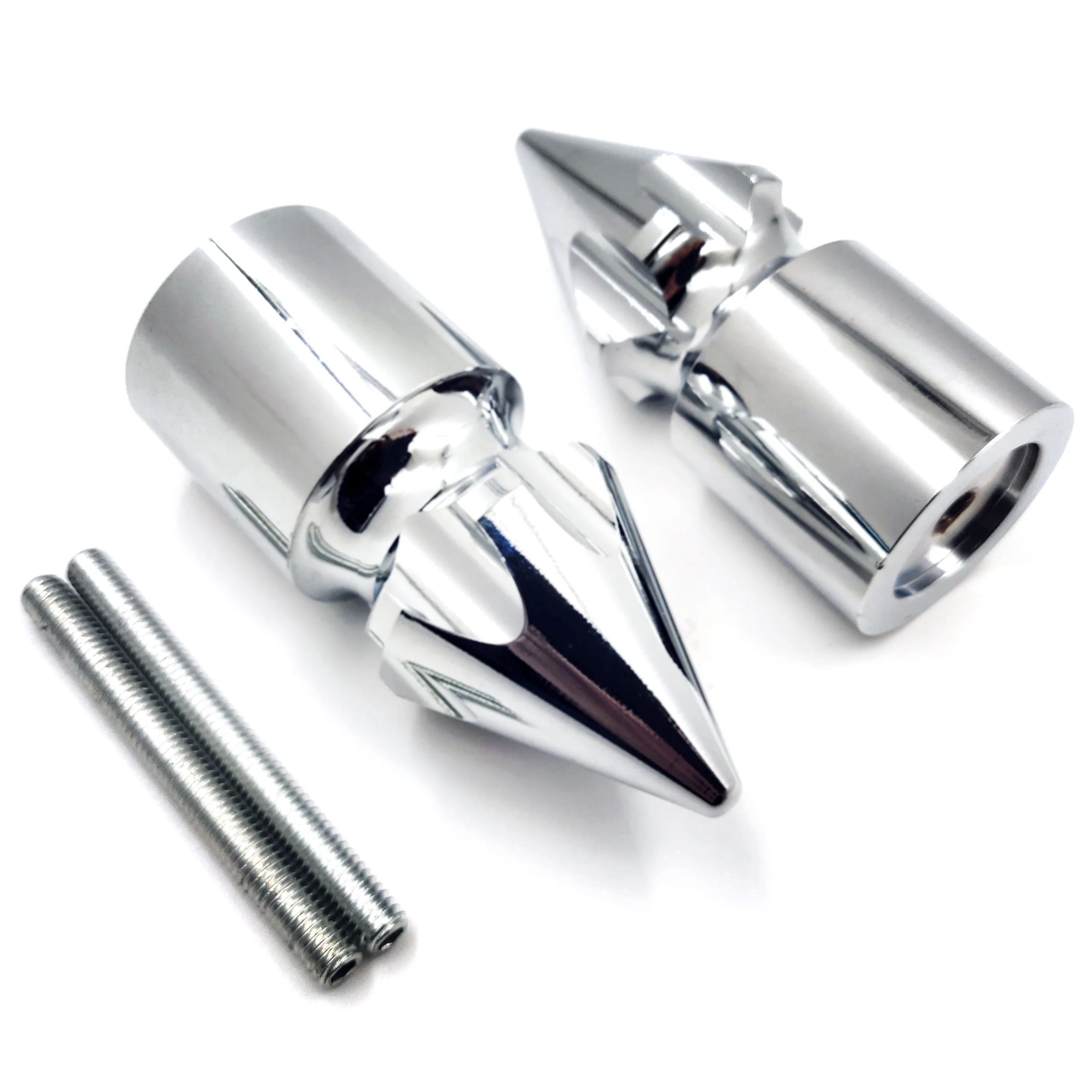 Aftermarket free shipping motorcycle parts Spike Bar Ends for Suzuki GSX-R GSXR 600 750 1000 1100 Chrome | Автомобили и мотоциклы