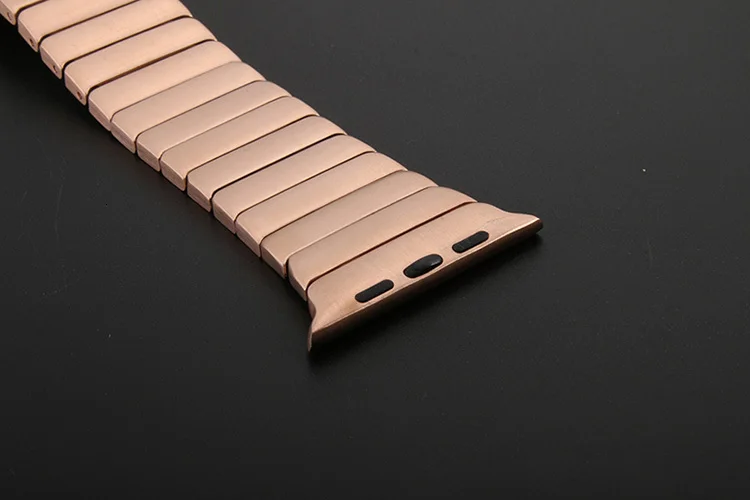 Роскошный браслет из нержавеющей стали для apple watch, 44 мм, серия 5, 4, 2, iwatch, ремешок из нержавеющей стали, 42 мм, с адаптерами