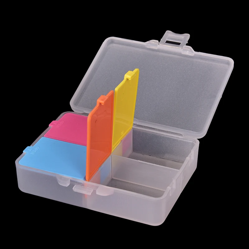 

4 grids portable pill splitters cute creativity pill box folding pill case 1pc