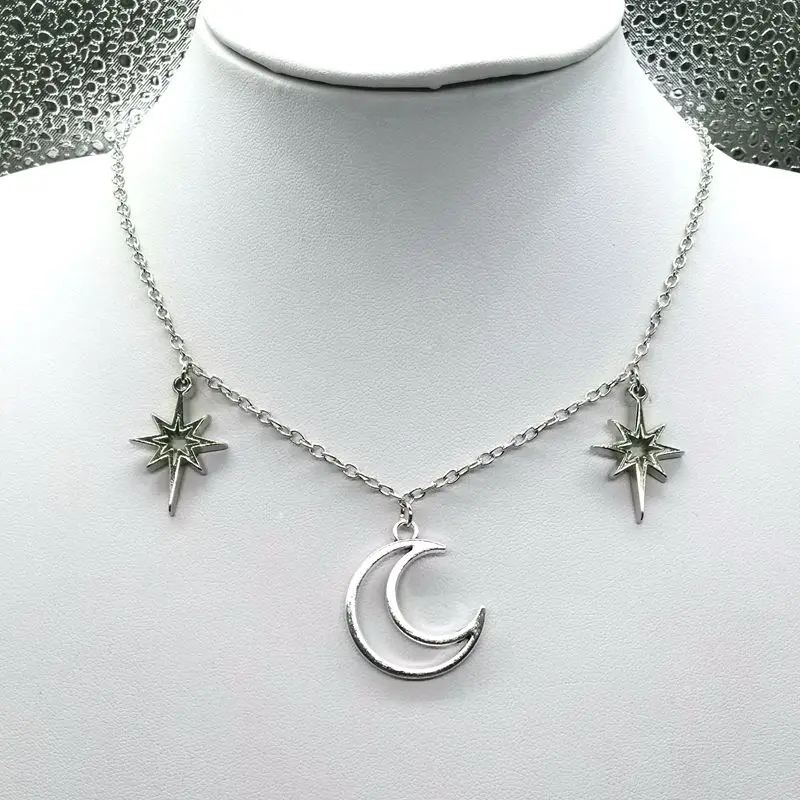 Полумесяц ожерелье луна богини Луна детские подарки викканские современное с
