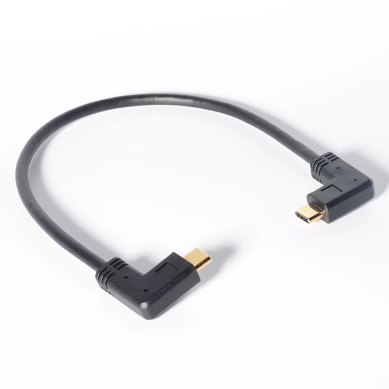 USB C к Type кабель 3 1 Угловой Мужской Женский Quick Charge 20 в 3A USB-C быстрый зарядный